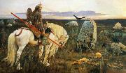 Viktor Vasnetsov A Knight at the Crossroads. oil painting on canvas